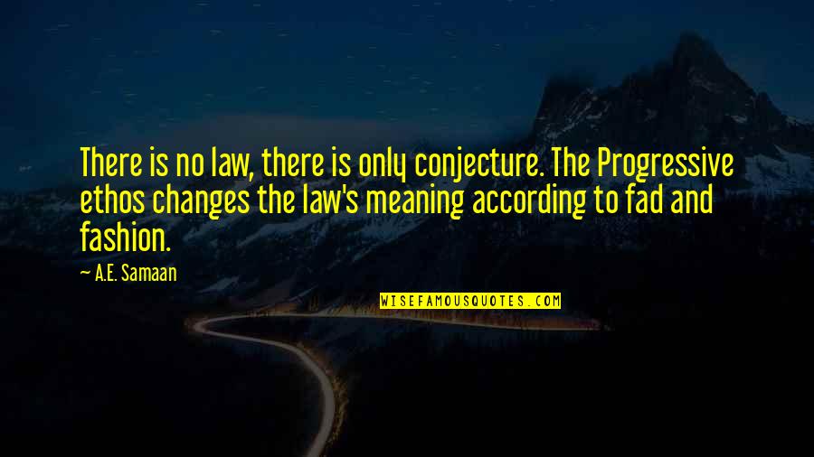 Seedness Quotes By A.E. Samaan: There is no law, there is only conjecture. Seedness Quotes By A.E. Samaan: There is no law, there is only conjecture.
