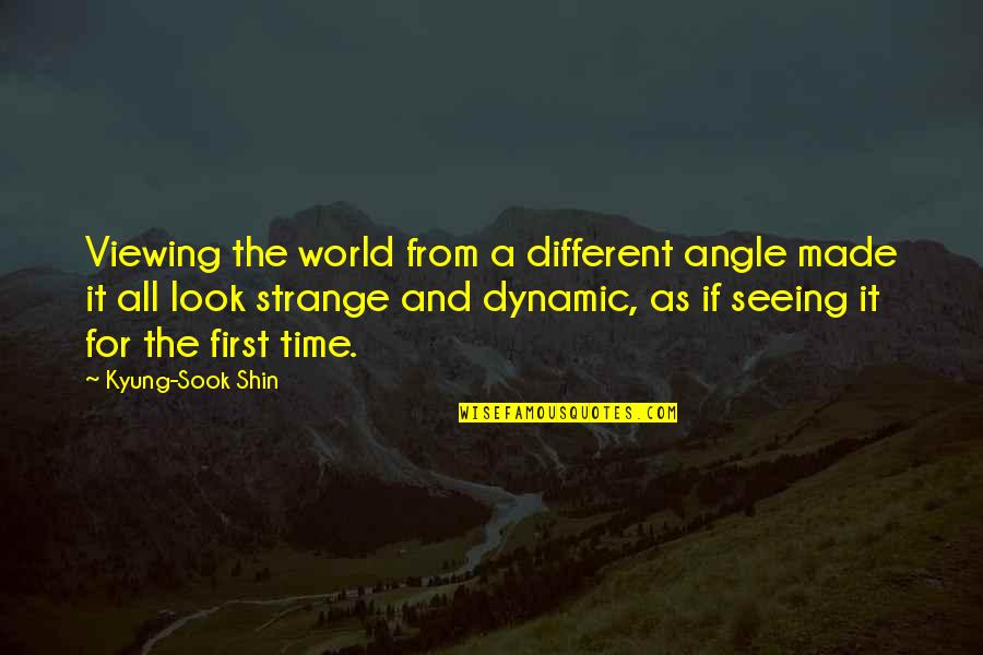 Seeing World Quotes By Kyung-Sook Shin: Viewing the world from a different angle made Seeing World Quotes By Kyung-Sook Shin: Viewing the world from a different angle made