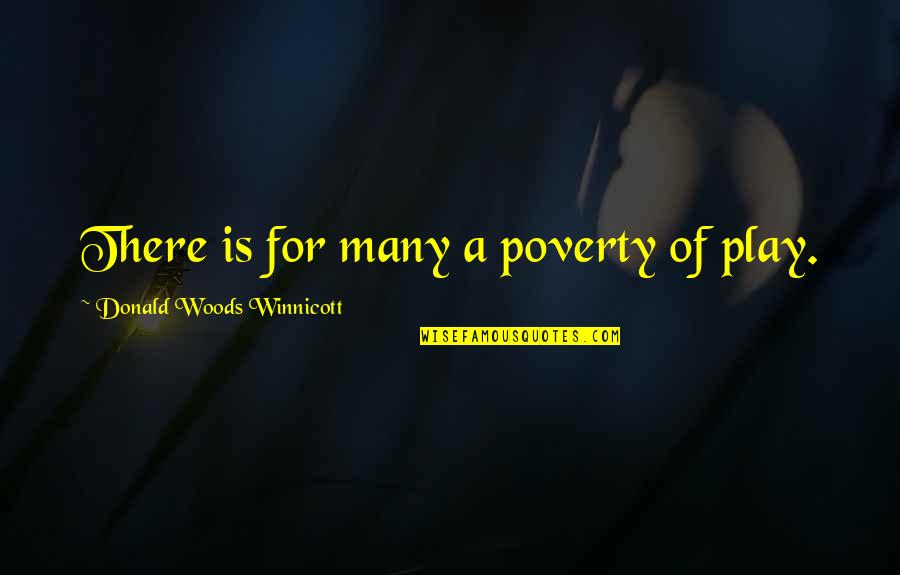 Seher Awan Quotes By Donald Woods Winnicott: There is for many a poverty of play. Seher Awan Quotes By Donald Woods Winnicott: There is for many a poverty of play.