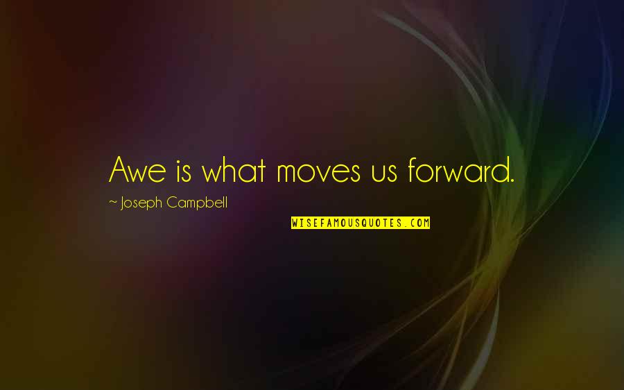 Seinfeld Mr Peterman Quotes By Joseph Campbell: Awe is what moves us forward.