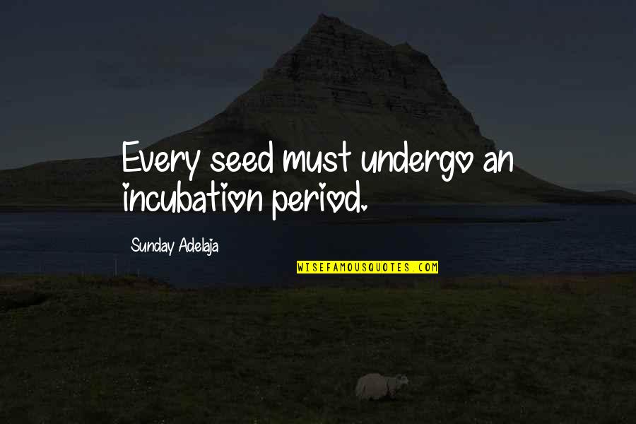 Seinfeld Pez Quotes By Sunday Adelaja: Every seed must undergo an incubation period. Seinfeld Pez Quotes By Sunday Adelaja: Every seed must undergo an incubation period.