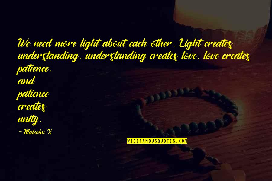 Sekar Gambuh Quotes By Malcolm X: We need more light about each other. Light