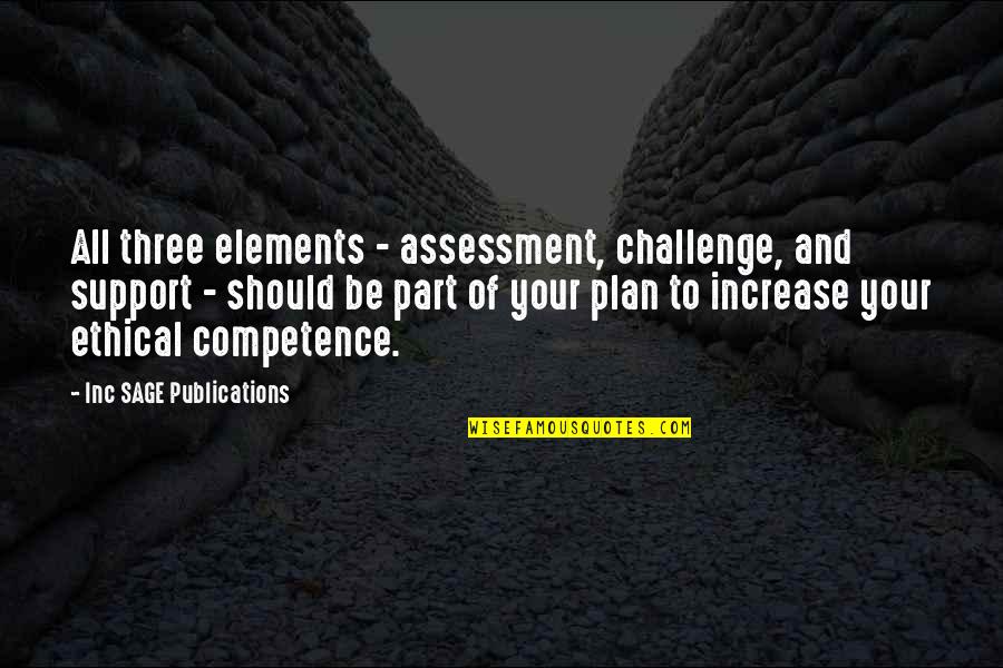 Sekirinzan Quotes By Inc SAGE Publications: All three elements - assessment, challenge, and support
