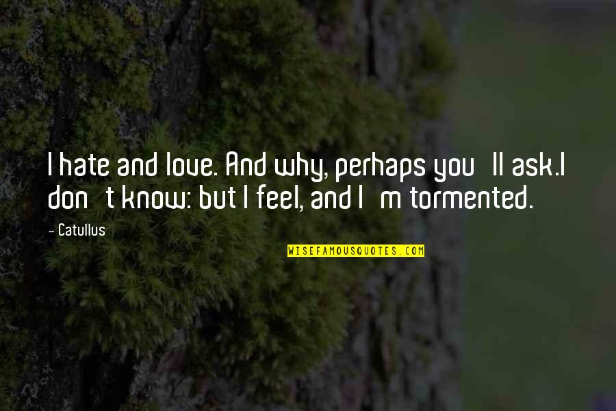Sekizinci Renk Quotes By Catullus: I hate and love. And why, perhaps you'll