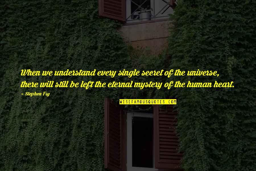 Sekolah Quotes By Stephen Fry: When we understand every single secret of the