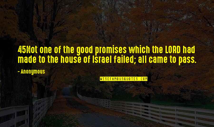 Sekotong Quotes By Anonymous: 45Not one of the good promises which the