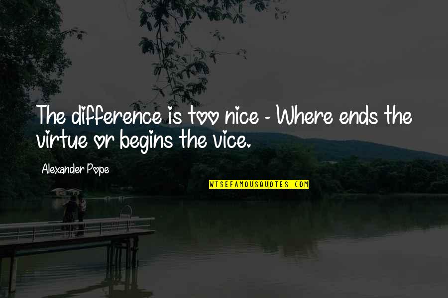 Sekta Znacenje Quotes By Alexander Pope: The difference is too nice - Where ends