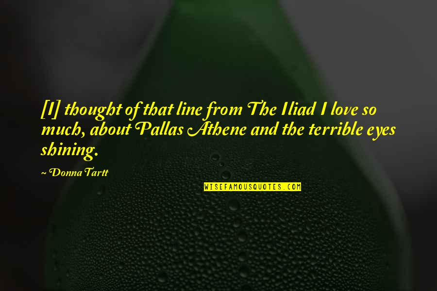 Sekulow Tv Quotes By Donna Tartt: [I] thought of that line from The Iliad