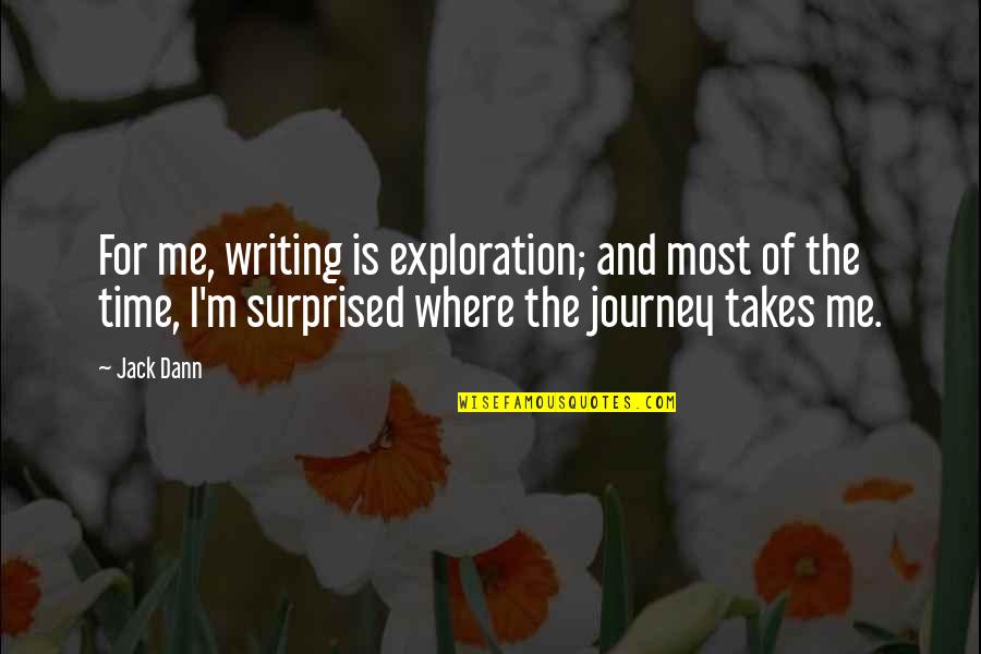 Selapis Daxatva Quotes By Jack Dann: For me, writing is exploration; and most of