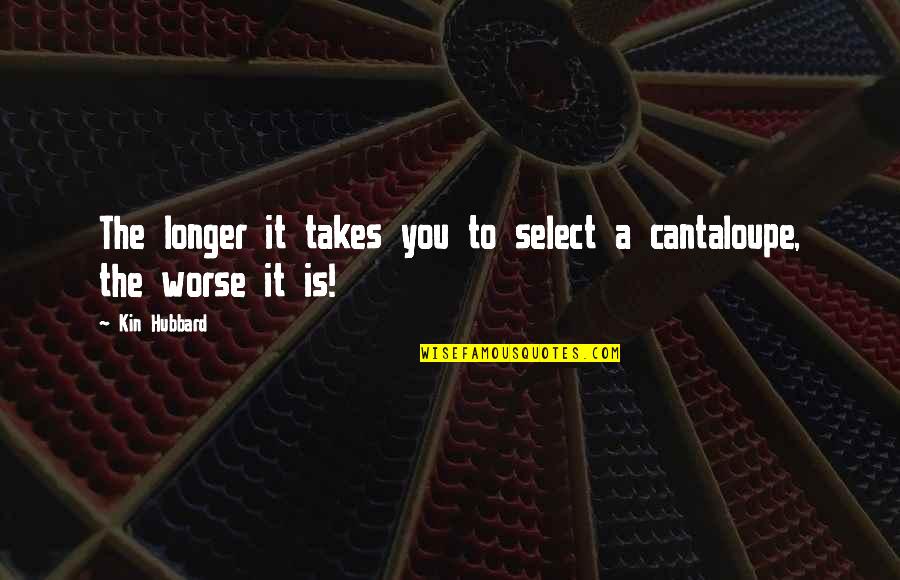 Select A Quotes By Kin Hubbard: The longer it takes you to select a