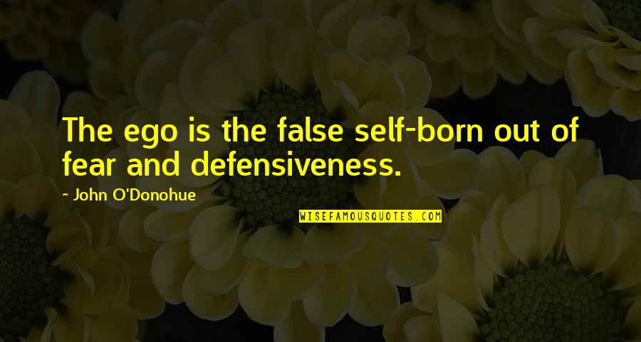 Self And Identity Quotes By John O'Donohue: The ego is the false self-born out of