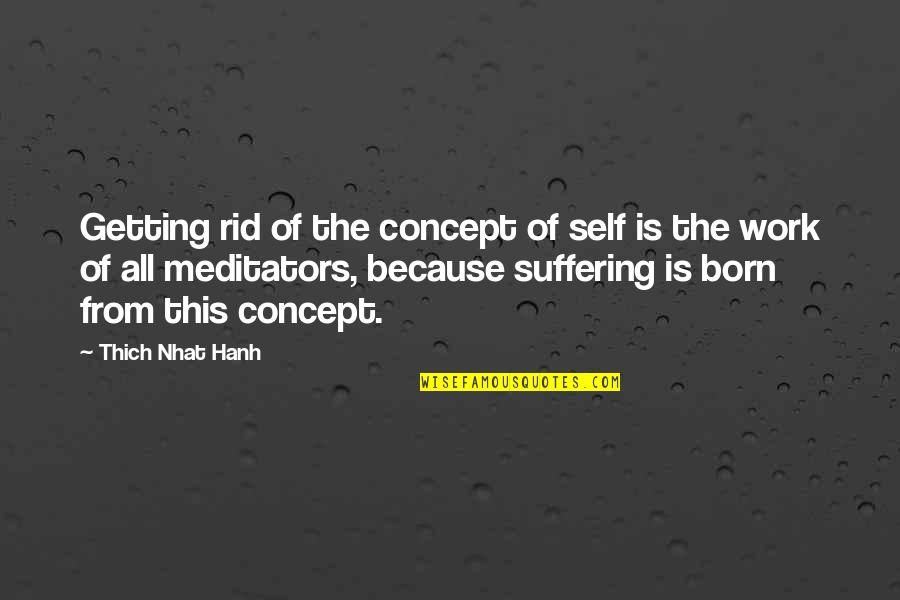 Self Concept Quotes By Thich Nhat Hanh: Getting rid of the concept of self is