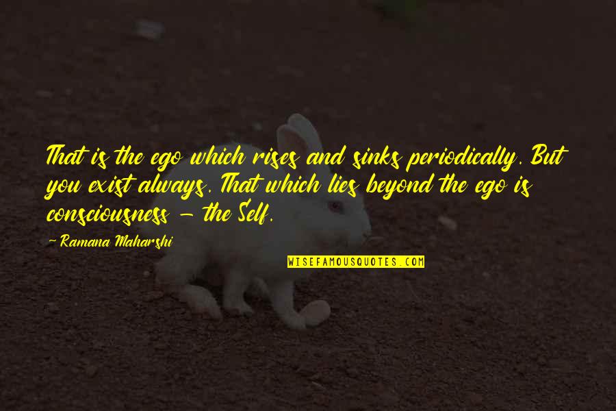 Self Consciousness Quotes By Ramana Maharshi: That is the ego which rises and sinks Self Consciousness Quotes By Ramana Maharshi: That is the ego which rises and sinks