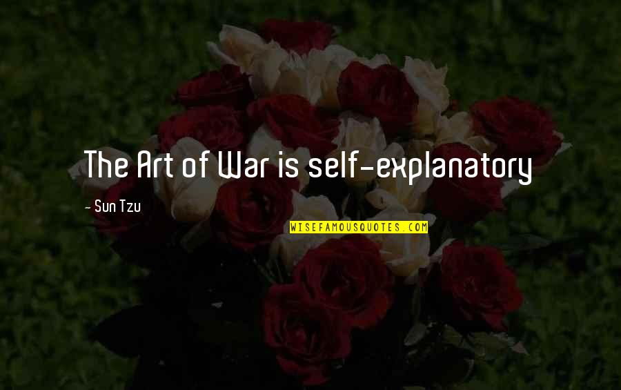 Self Explanatory Quotes By Sun Tzu: The Art of War is self-explanatory