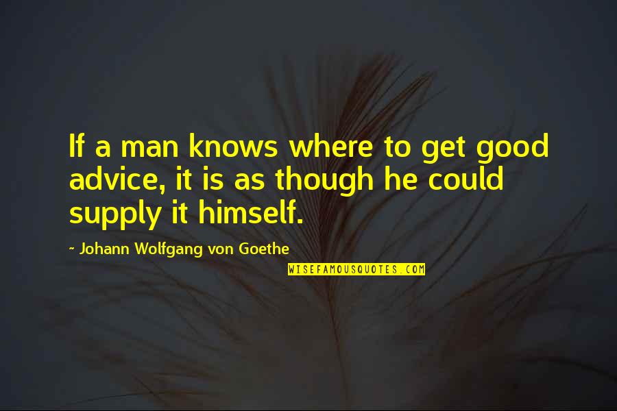 Self Motivation Instagram Quotes By Johann Wolfgang Von Goethe: If a man knows where to get good