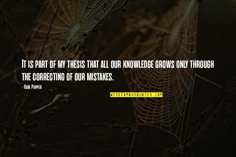 Selfishness Of Family Members Quotes By Karl Popper: It is part of my thesis that all Selfishness Of Family Members Quotes By Karl Popper: It is part of my thesis that all