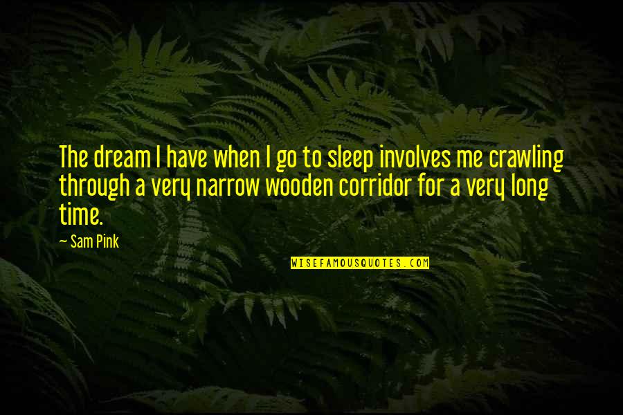 Seligmann Center Quotes By Sam Pink: The dream I have when I go to Seligmann Center Quotes By Sam Pink: The dream I have when I go to