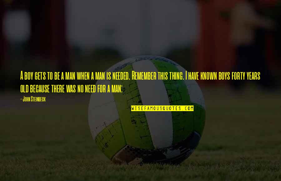 Selisih Adalah Quotes By John Steinbeck: A boy gets to be a man when