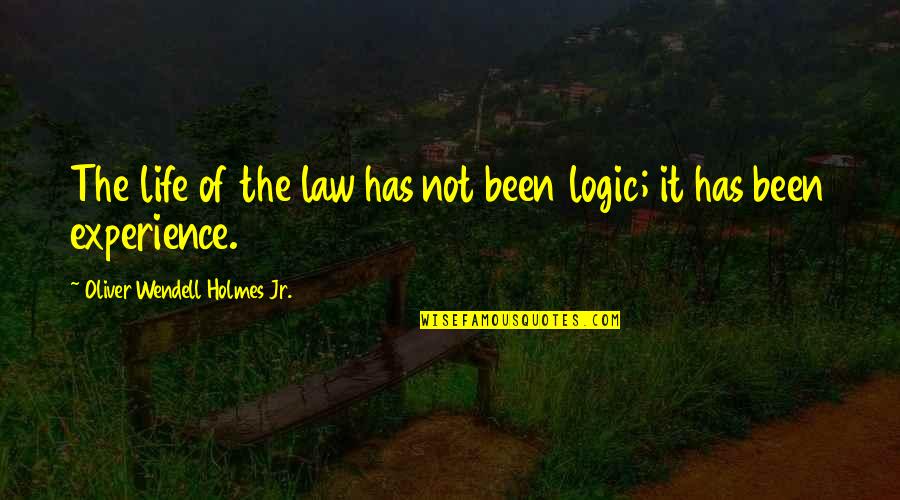 Selvi Online Quotes By Oliver Wendell Holmes Jr.: The life of the law has not been Selvi Online Quotes By Oliver Wendell Holmes Jr.: The life of the law has not been