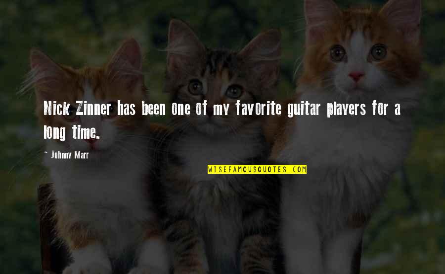 Semakula Songs Quotes By Johnny Marr: Nick Zinner has been one of my favorite