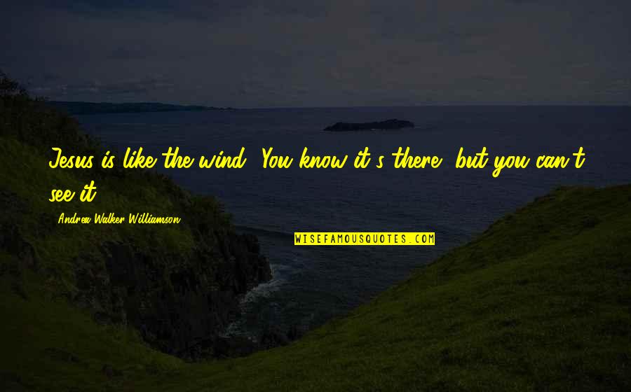 Sembrare Conjugation Quotes By Andrea Walker-Williamson: Jesus is like the wind! You know it's Sembrare Conjugation Quotes By Andrea Walker-Williamson: Jesus is like the wind! You know it's