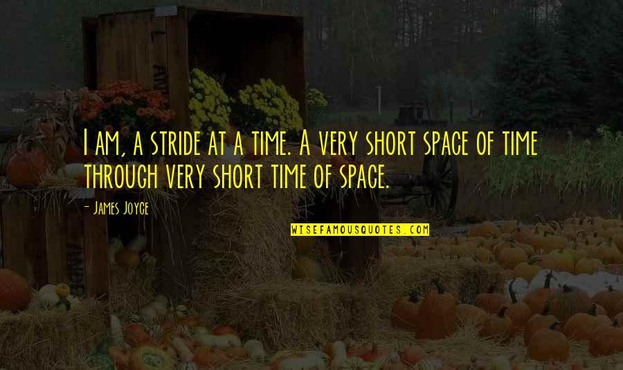 Semenovsky Square Quotes By James Joyce: I am, a stride at a time. A Semenovsky Square Quotes By James Joyce: I am, a stride at a time. A