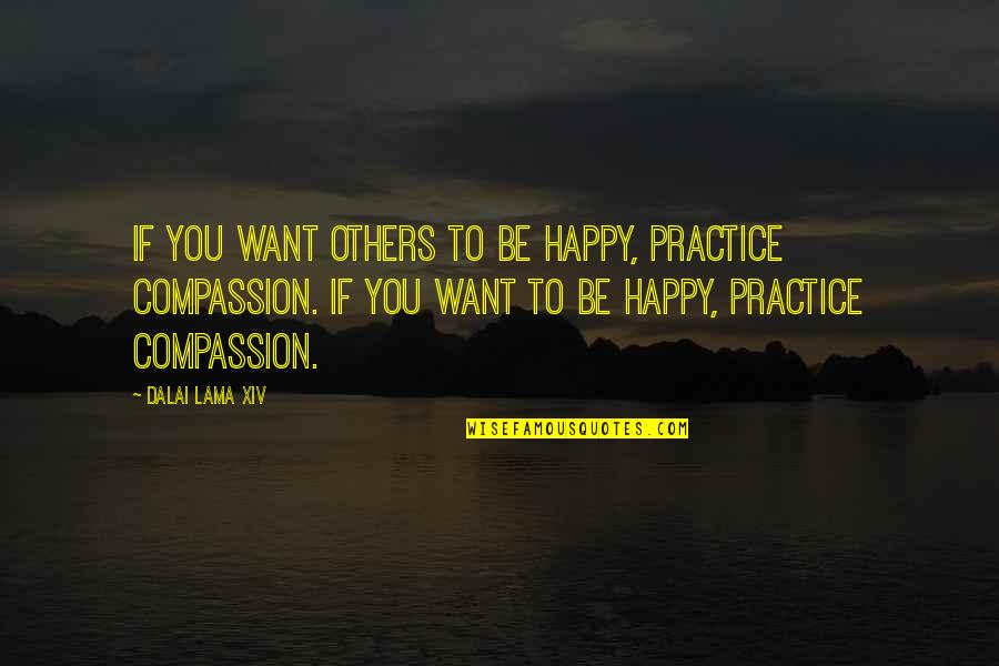 Semiyearly Quotes By Dalai Lama XIV: If you want others to be happy, practice