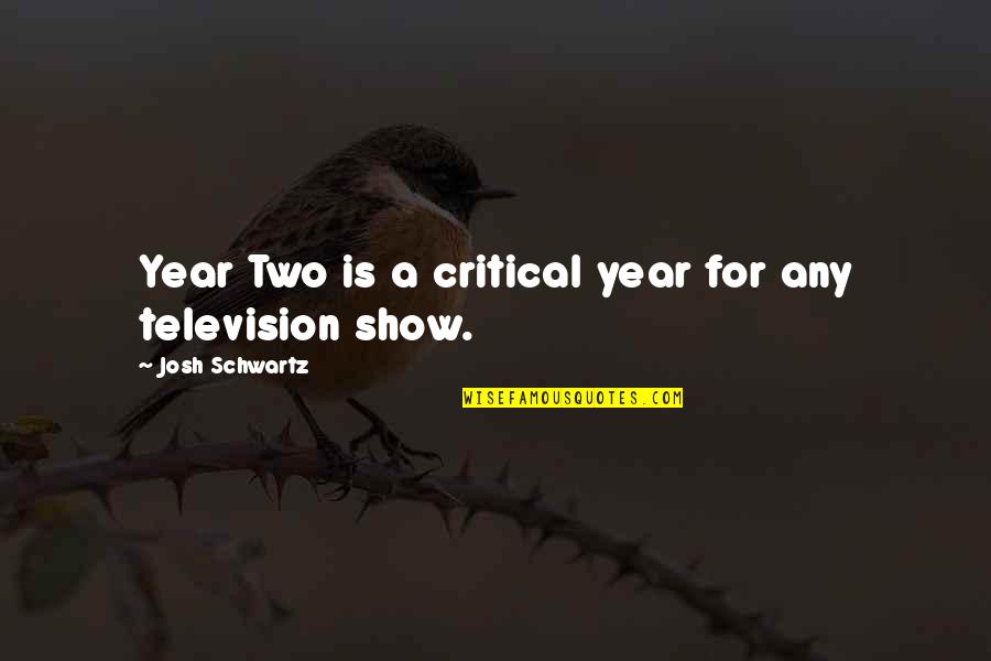 Semlos Lights Quotes By Josh Schwartz: Year Two is a critical year for any Semlos Lights Quotes By Josh Schwartz: Year Two is a critical year for any