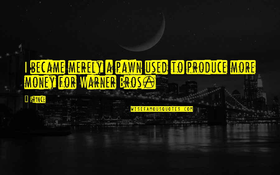 Semnificative Quotes By Prince: I became merely a pawn used to produce