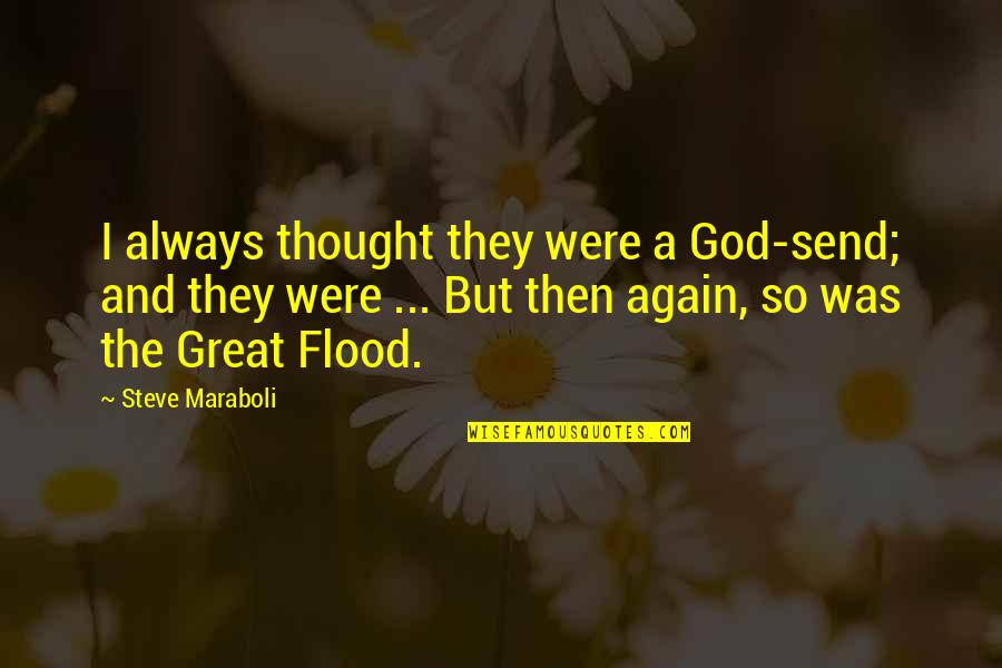 Send A Quotes By Steve Maraboli: I always thought they were a God-send; and