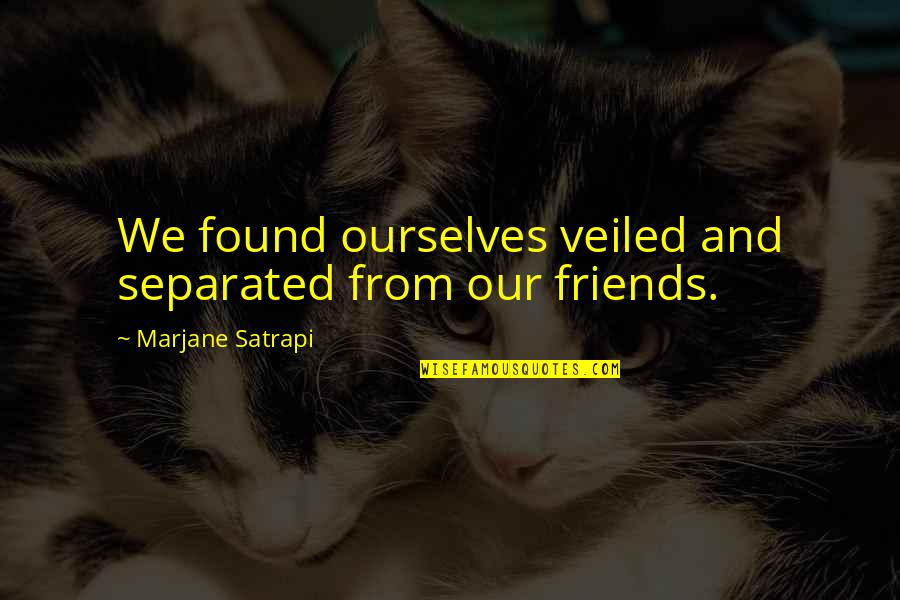 Senderos 1 Quotes By Marjane Satrapi: We found ourselves veiled and separated from our