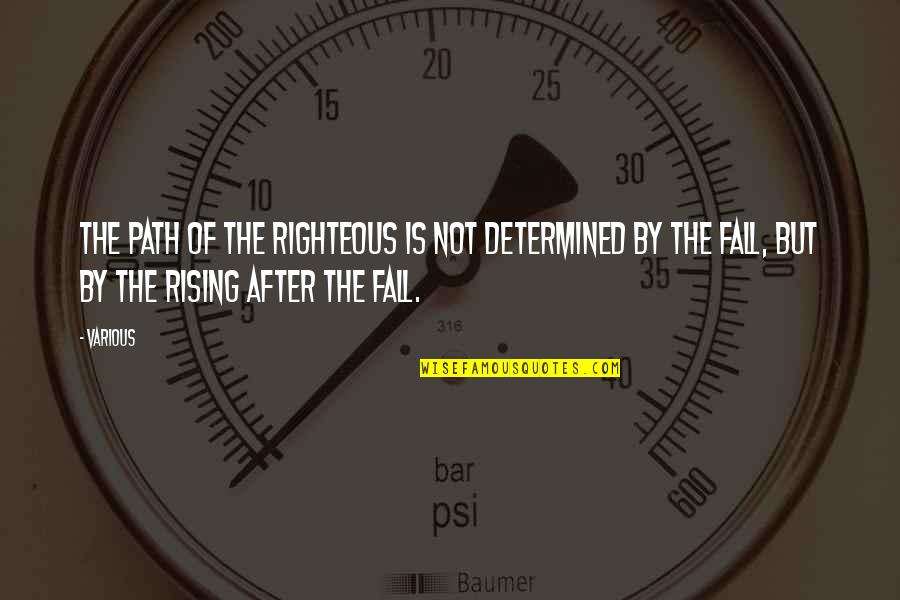 Senine Of Gold Quotes By Various: The path of the righteous is not determined Senine Of Gold Quotes By Various: The path of the righteous is not determined