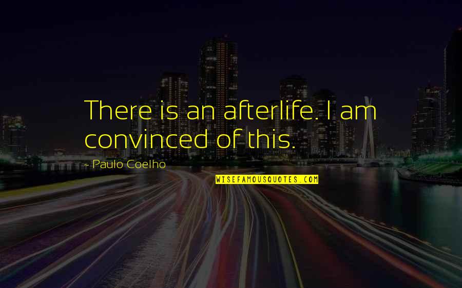 Senior Wills Quotes By Paulo Coelho: There is an afterlife. I am convinced of