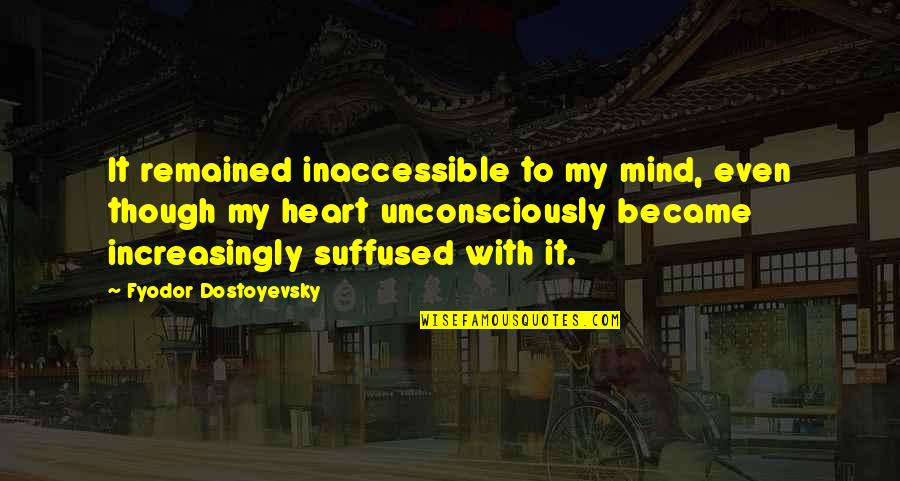 Senja Bahasa Inggris Quotes By Fyodor Dostoyevsky: It remained inaccessible to my mind, even though