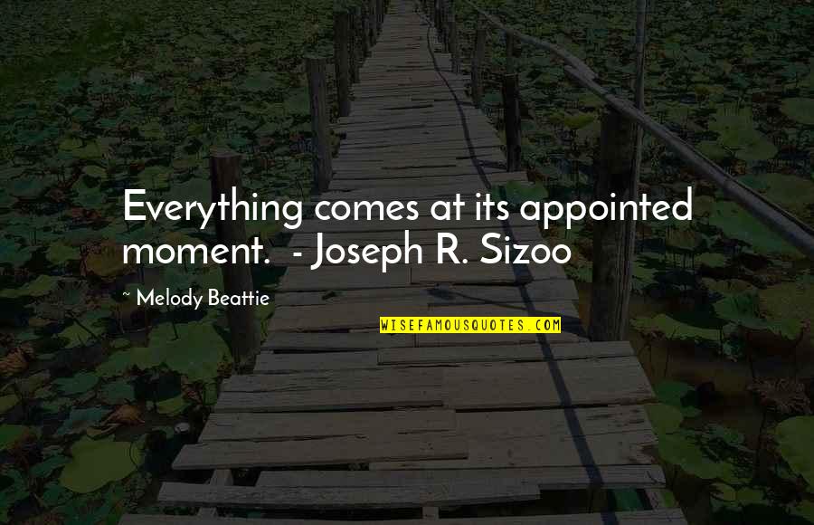 Sennep Farge Quotes By Melody Beattie: Everything comes at its appointed moment. - Joseph Sennep Farge Quotes By Melody Beattie: Everything comes at its appointed moment. - Joseph