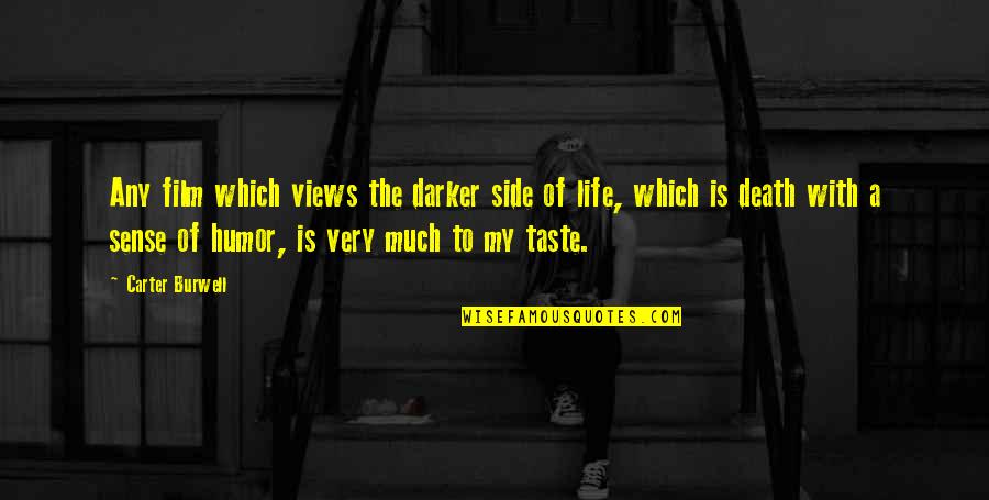 Sense Of Taste Quotes By Carter Burwell: Any film which views the darker side of