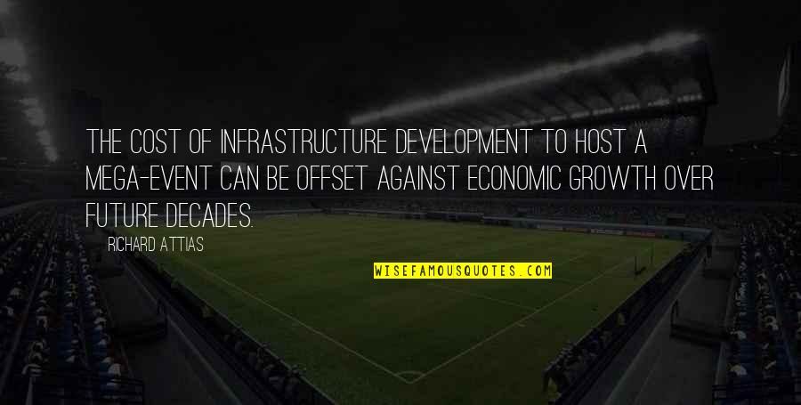 Senseo Coffee Pods Quotes By Richard Attias: The cost of infrastructure development to host a