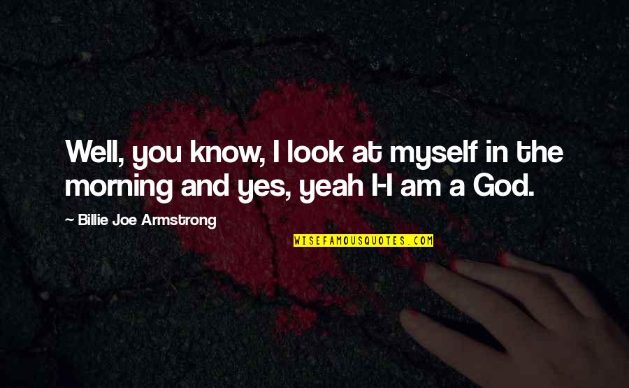 Sensorial Quotes By Billie Joe Armstrong: Well, you know, I look at myself in