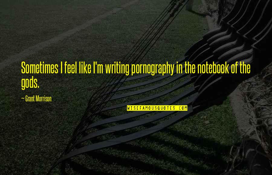 Serdadu Rifle Quotes By Grant Morrison: Sometimes I feel like I'm writing pornography in