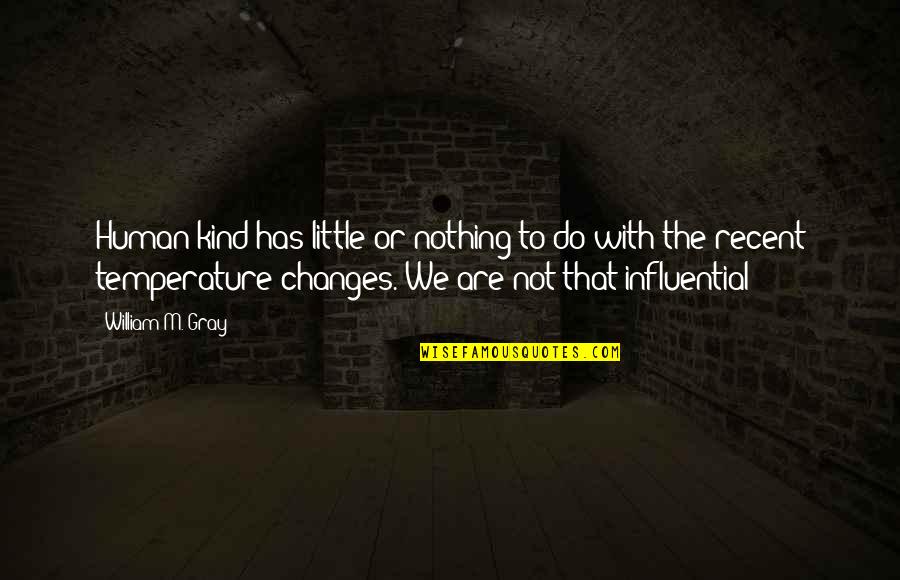 Sereneness Quotes By William M. Gray: Human kind has little or nothing to do Sereneness Quotes By William M. Gray: Human kind has little or nothing to do