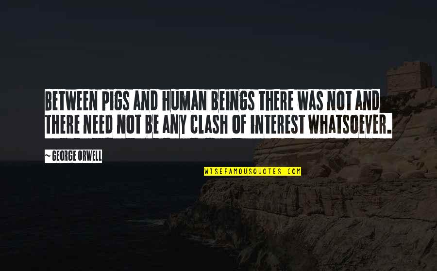 Serhatlic Zuti Quotes By George Orwell: Between pigs and human beings there was not