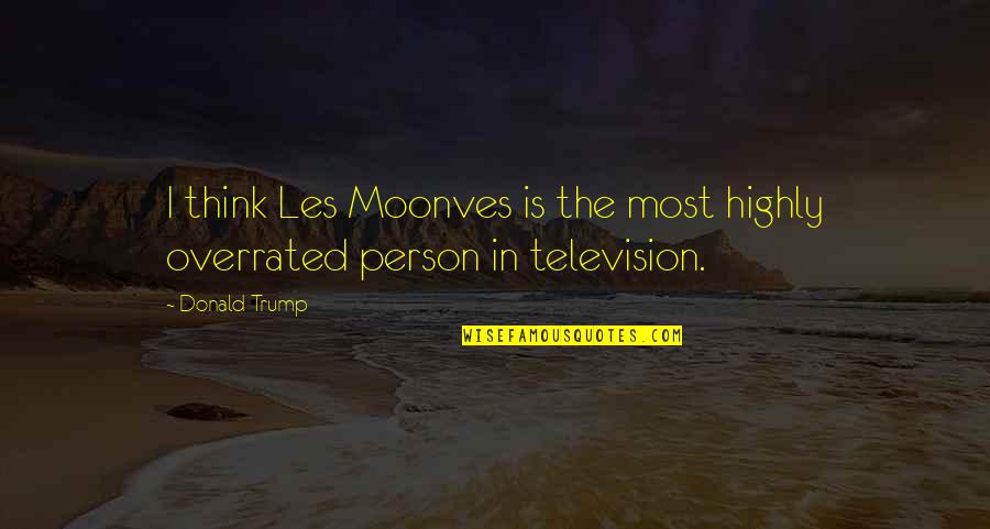 Serials Funny Quotes By Donald Trump: I think Les Moonves is the most highly