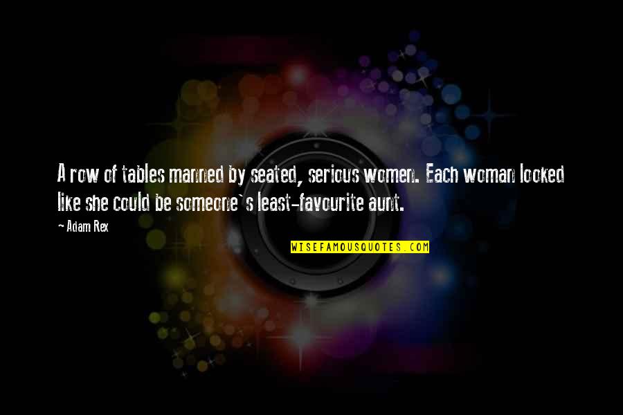 Serious Funny Quotes By Adam Rex: A row of tables manned by seated, serious Serious Funny Quotes By Adam Rex: A row of tables manned by seated, serious