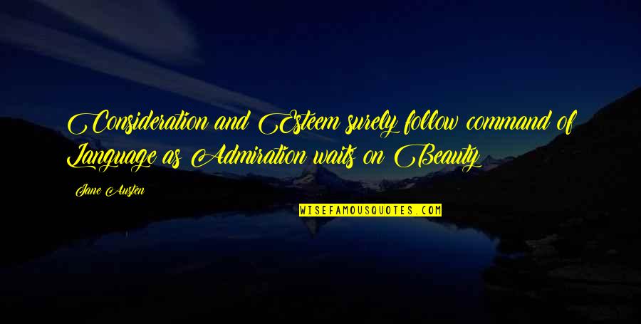 Sermersheim Vending Quotes By Jane Austen: Consideration and Esteem surely follow command of Language Sermersheim Vending Quotes By Jane Austen: Consideration and Esteem surely follow command of Language