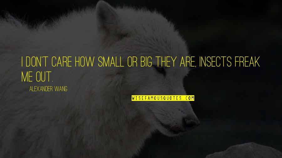 Servium School Quotes By Alexander Wang: I don't care how small or big they Servium School Quotes By Alexander Wang: I don't care how small or big they