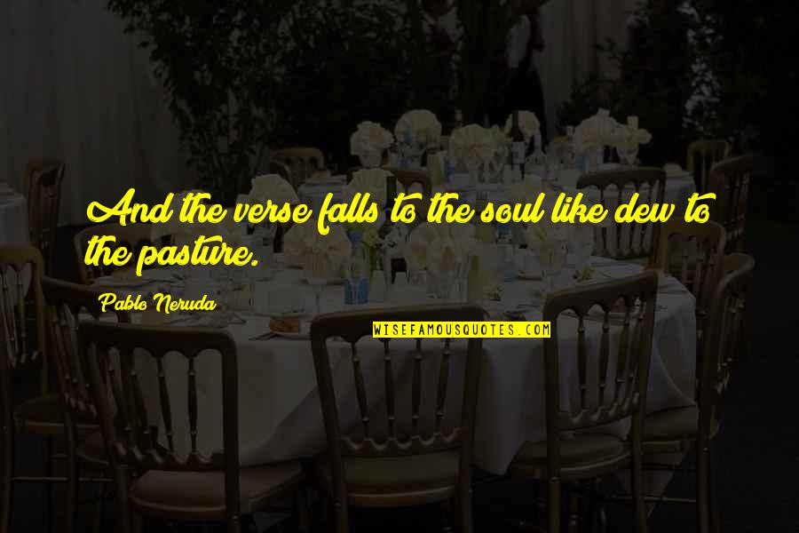 Servpro Quotes By Pablo Neruda: And the verse falls to the soul like