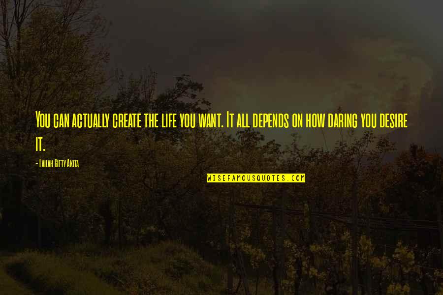 Sesay Brima Quotes By Lailah Gifty Akita: You can actually create the life you want. Sesay Brima Quotes By Lailah Gifty Akita: You can actually create the life you want.