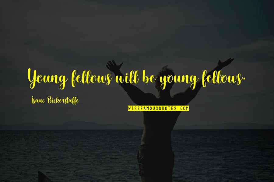 Sesquipedalian Words Quotes By Isaac Bickerstaffe: Young fellows will be young fellows. Sesquipedalian Words Quotes By Isaac Bickerstaffe: Young fellows will be young fellows.