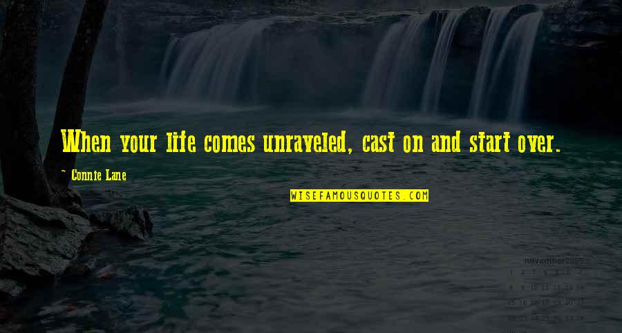 Sestili Nursery Quotes By Connie Lane: When your life comes unraveled, cast on and Sestili Nursery Quotes By Connie Lane: When your life comes unraveled, cast on and
