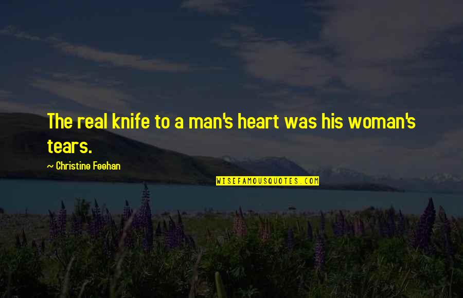 Set Pieces Crossword Quotes By Christine Feehan: The real knife to a man's heart was Set Pieces Crossword Quotes By Christine Feehan: The real knife to a man's heart was